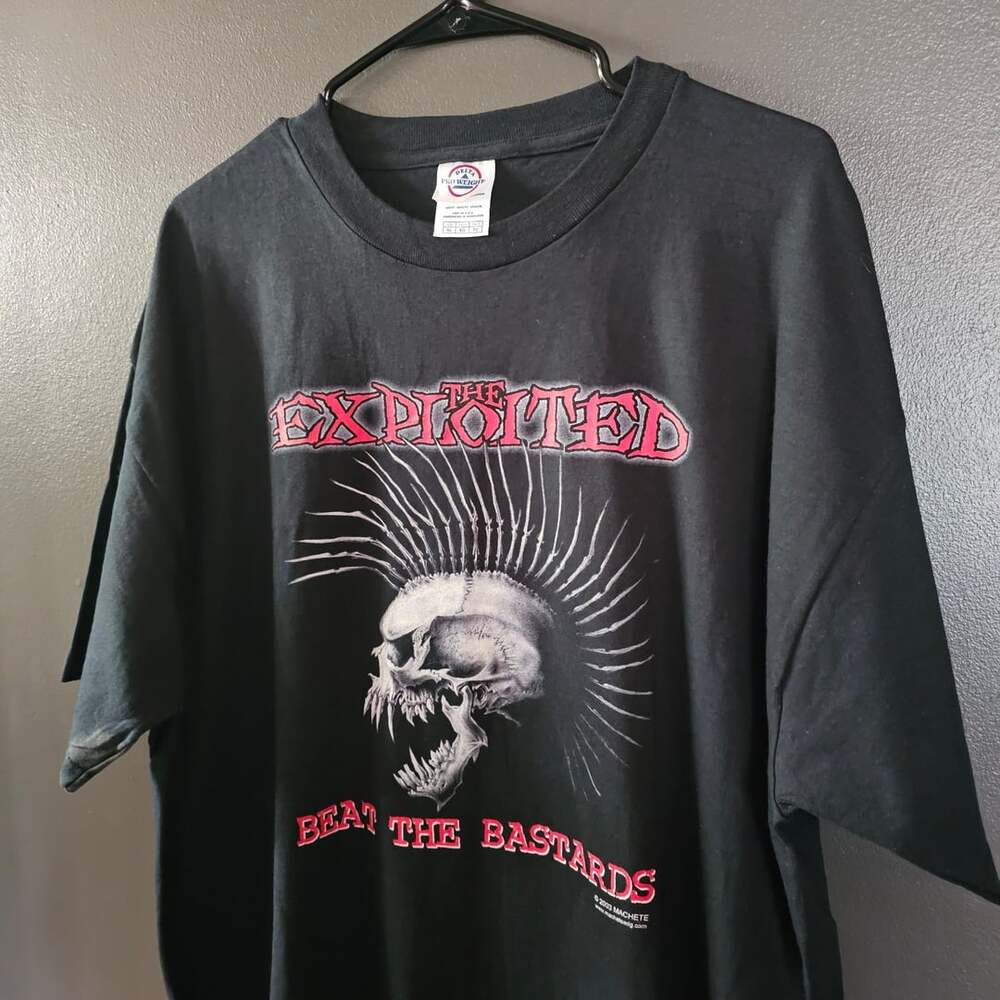 The Exploited Beat The Bastards Vintage 2003 Punk Rock Band T-Shirt